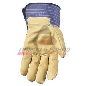 Gants de travail en cuir tricotés de haute qualité pour la construction extérieure Gants acryliques de sécurité hivernale-Vente en gros disponible - Product Image 2