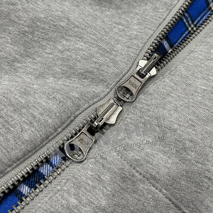 Custom <b>Flannel</b> Printing <b>Men</b> Hoodies Zip up Check Patchwork Boxy Winter <b>Jacket</b> Oversized Plaid Streetwear - Product Image 3