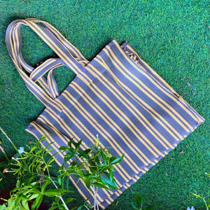 Bolsa de compras de nailon reutilizable ecológica con cremallera RPET, tejido a mano, plástico reciclado, maquillaje cosmético de moda, bolsa de playa - Product Image 1