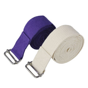 Sangle de yoga premium, bande d'étirement athlétique premium avec boucle en D en métal réglable, fitness, étirement pour le yoga - Product Image 1
