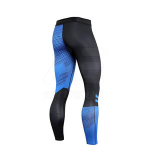 Leggings imprimés personnalisés pour hommes Collants professionnels pour l'entraînement du corps fabriqués en usine avec conception de sublimation - Product Image 3