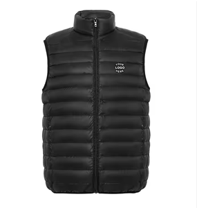 Gran oferta 2025, chaquetas cálidas de invierno sin mangas con burbujas, chaleco acolchado de lana personalizado para hombres - Product Image 4