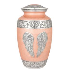 High Quality Low Prices Aluminium Cremation Urns Hot Selling <b>Metal</b> Funeral Urns With Pewter Stripe - Product Image 4