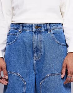 Short en jean pur coton de haute qualité pour hommes, nouveau design classique et décontracté, solide, vente en gros de shorts pour hommes avec nouvelle poche - Product Image 5