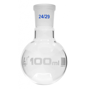 Frasco de ebullición de vidrio de borosilicato de 100ml 24/29ml con cuello corto para equipos de laboratorio y uso químico Capacidad de 250ml - Product Image 1