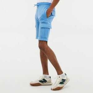 Wholesale Custom Mens Casual Fleece <b>Shorts</b> Summer Gym Wear Soft Breathable <b>Elastic</b> <b>Waist</b> Athletic Streetwear Cotton <b>Shorts</b> - Product Image 5