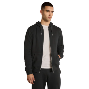 Sweat à capuche noir à imprimé graphique pour homme, sweat-shirt à capuche décontracté minimaliste, imprimé, chaud, en polaire, manches longues, streetwear, vêtements d'hiver - Product Image 6