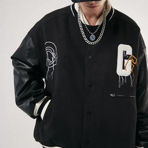 Veste d'université personnalisée, veste d'université en cuir de meilleure qualité, vestes d'université de rue, broderie chenille - Product Image 4