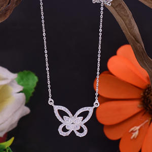 Meilleure vente personnalisé Zircon naturel Micro pavé plaqué or 925 en argent Sterling fait à la main en forme de papillon fête de fiançailles - Product Image 3