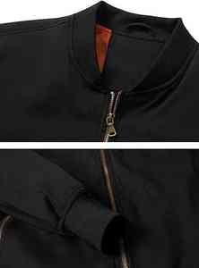 Chaqueta Bomber de Moda Urbana para Invierno 2025, con Botones, Bolsillos con Cremallera, Logotipo Personalizable, Impermeable, Cortavientos, de Alta Calidad para Hombre - Product Image 3