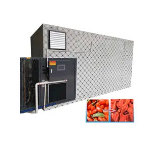 Máquina de alimentos secos de 1000kg de capacidad, Máquina secadora de frutas, de bayas de Goji deshidratador, azufaifo, pasas, Morera, caqui