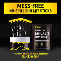 Hearns OEM Pure Himalayan Shilajit Honey Herbal Supplement Gummies Certifié Energy Boost Immune Support Muscle Growth 30-Count