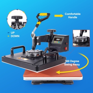 8 in 1 Combo Multifunction Manual New Heat Press Machine Magic Mug Sublimation T-Shirt Printing Machine 110V/220V 1250W