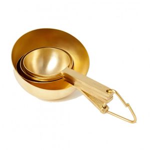 Taza medidora de acero inoxidable de alta resistencia Premium con mango de agarre cómodo perfecto para uso en la cocina del hogar y restaurante - Product Image 1