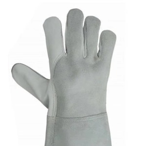 Gants de soudage en cuir de qualité supérieure Arrivée Résistance à la chaleur Gants de sécurité raisonnables Résistance à la chaleur Service OEM personnalisé meilleur - Product Image 5