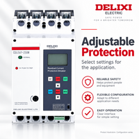 Disjoncteur différentiel CDLE6 CDLE6Y 3P+N 400V avec unité de déclenchement électronique réglable RS485