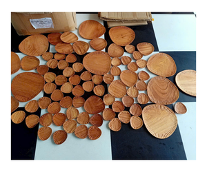 Assiette de service ronde en bois Offre Spéciale Assiette à dîner ronde en bois Assiette en bois - Product Image 1