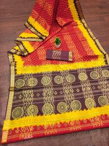 Sari indien en soie JBC-ASHIKA, réversible, décontracté, toutes saisons, coupe classique pour femmes, vente en gros pour mariage - Product Image 6