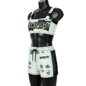 ชุดบิกินี่พรีเมียมสำหรับผู้หญิง ผ้าโพลีเอสเตอร์ผสมสแปนเด็กซ์ ยืดหยุ่นได้ 220 GSM สีมิ้นท์ แต่งผ้าตาข่าย พิมพ์ลายโลโก้ - Product Image 4