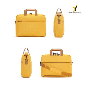 Bolsa tipo mensajero para ordenador portátil, bolsa de 15,6 pulgadas Unisex, color amarillo - Product Image 2