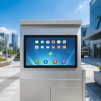 PC industriel embarqué extérieur ODM multi-tailles, écran tactile capacitif LCD à cadre ouvert, lisible en plein soleil 1500 nits