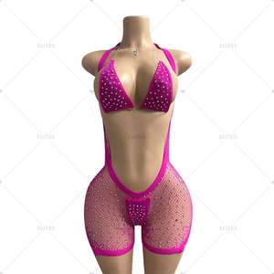 Women Dance Club Suits Sexy Nightclub <b>Jumpsuits</b> Glitter Sequin <b>Party</b> Bodysuits Stylish Clubwear Elegant Outfit - Product Image 6