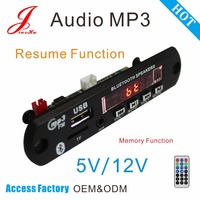 Module de haut-parleur audio radio Bluetooth 12V 5V en gros d'usine, carte décodeur lecteur MP3 WMA WAV FM SD USB Bluetooth à prix abordable