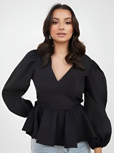 Tops Peplum Sans Manches Élégants pour Femmes Mode Casual & Tendance au Meilleur Prix de Gros - Product Image 4