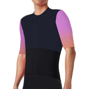 Conjunto de Maillot y Culotte de Ciclismo para Hombre de Secado Rápido, Nuevo Diseño, Transpirable, con Manga Corta, Personalizable para Equipos OEM - Product Image 5