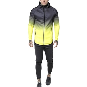 Haute qualité Polyester fermeture éclair survêtements pour hommes hiver adulte Jogging costumes conception sublimée coupe-vent respirant ensemble Style - Product Image 2