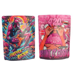 Sacchetti Mylar Personalizzati Impermeabili Olografici Lucidi Colorati per <span class=keywords><strong>Semi</strong></span> <span class=keywords><strong>di</strong></span> <span class=keywords><strong>Fiori</strong></span> 3.5g 14g 28g con Chiusura Stand-up - Product Image 4