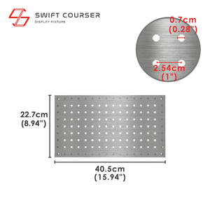 Tablero de montaje en pared personalizado de acero inoxidable de alta calidad forma rectangular para almacenamiento de baño - Product Image 2