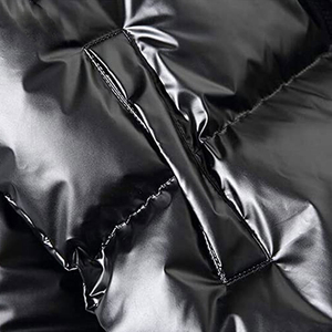 เสื้อแจ็คเก็ตผู้ชาย แจ็คเก็ตพัฟเฟอร์ฤดูหนาวแบบสั่งทำพิเศษ สีพื้น ผ้าแคนวาส ทรงบับเบิ้ล มีฮู้ด ซิปเต็มตัว คอตั้ง สไตล์ไฮสตรีท - Product Image 6