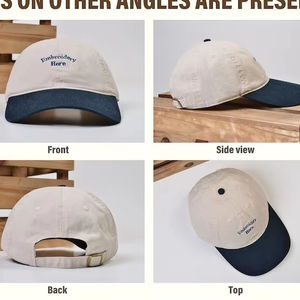 Gorras de Béisbol sin Estructura con Logo Bordado Personalizado, Gorras Deportivas, Gorras de Béisbol Personalizables, Logo OEM Personalizado - Product Image 4