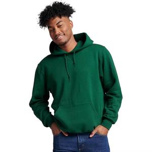 Sudadera con capucha de lana mezclada de algodón de talla grande para hombre, Jersey extragrande con logotipo bordado, sudadera básica con capucha - Product Image 4