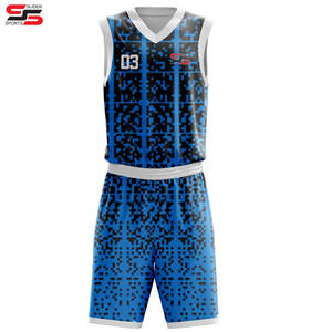 Sublimación personalizada y logotipo camiseta de baloncesto y pantalones cortos nuevos uniformes de baloncesto cómodos transpirables para hombres - Product Image 1