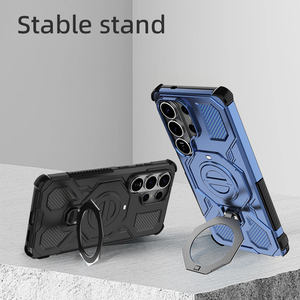 Étui avec anneau rotatif pour Samsung S26 Ultra S26 <span class=keywords><strong>Plus</strong></span> S25 Edge S25 FE, protection antidérapante de qualité militaire contre les chutes - Product Image 3