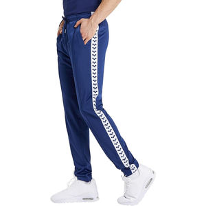 Pantalones de chándal OEM para hombre con cintura elástica para correr y correr con logotipo personalizado al por mayor - Product Image 1