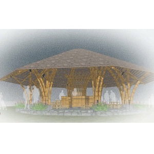 Invernaderos prefabricados modernos de forma circular de 50m2 de alta calidad 40HC Edificios prefabricados industriales de Color verde de Vietnam - Product Image 4