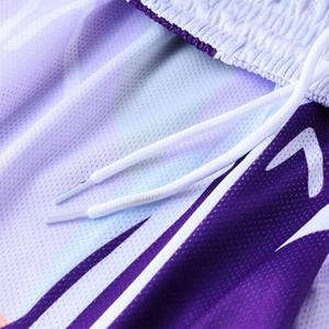 Ensemble d'uniformes de basket-ball durables Blanc Club Hommes Fantaisie OEM Prix de gros Sublimation personnalisée 100% Polyester Grande taille - Product Image 4