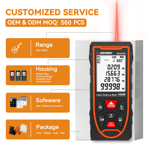 Sndway Laser Afstand Meter Met Tape Cross Line Laser Level Digitale Hoek Oplaadbare M/In/Ft Aangepaste Logo Afstandsmeter - Product Image 2