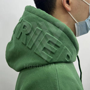 Sweat-shirts 3D vierges épais et surdimensionnés en coton pour hommes avec logo personnalisé en gros - Product Image 5