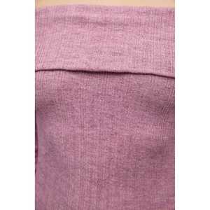 Blusa Gris para Mujer con Volantes Asimétricos, Hombro Descubierto, Logotipo Frontal, Manga Larga, Corte Ajustado, Talla XL, Informal - Product Image 4