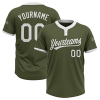 Camisetas Deportivas Unisex Personalizables de Talla Grande para Béisbol y Sóftbol, con Dos Botones, Transpirables, de Secado Rápido, Estampadas por Sublimación
