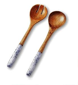 Multi Color Handel Salad Servers Set Mango Wood SALAD SERVER SET HECHO A MANO PRODUCTO INDIO TARIFA DE FÁBRICA DISPONIBLE - Product Image 5