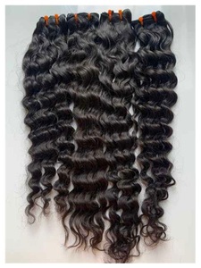 Cheveux humains naturels Remy doux, cheveux vierges bruts indiens du temple, noirs, lisses et soyeux, écologiques, imperméables, 100 grammes - Product Image 4