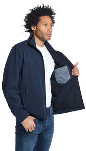 Gran oferta, chaqueta cortavientos Softshell con capucha y cremallera, chaqueta ligera transpirable para exteriores, chaqueta Softshell para hombres - Product Image 5