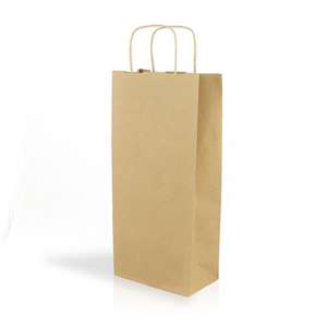 Wholesale Candle & Craft <b>Gift</b> Packaging Pouch Kraft Black Wine Paper <b>Bag</b> for Wine & Food Screen Printing shopping <b>bag</b> - Product Image 3