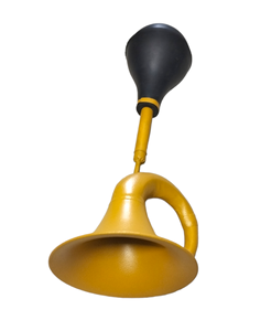 Trompette classique en laiton de style antique de 15 pouces avec finition laquée et ton BB en caoutchouc d'Inde - Product Image 1