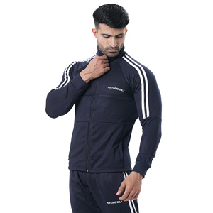 Nouvel ensemble de survêtement pour hommes M Fitness - 100% polyester, séchage rapide, respirant, coupe-vent, pour la salle de sport et l'hiver - Product Image 2